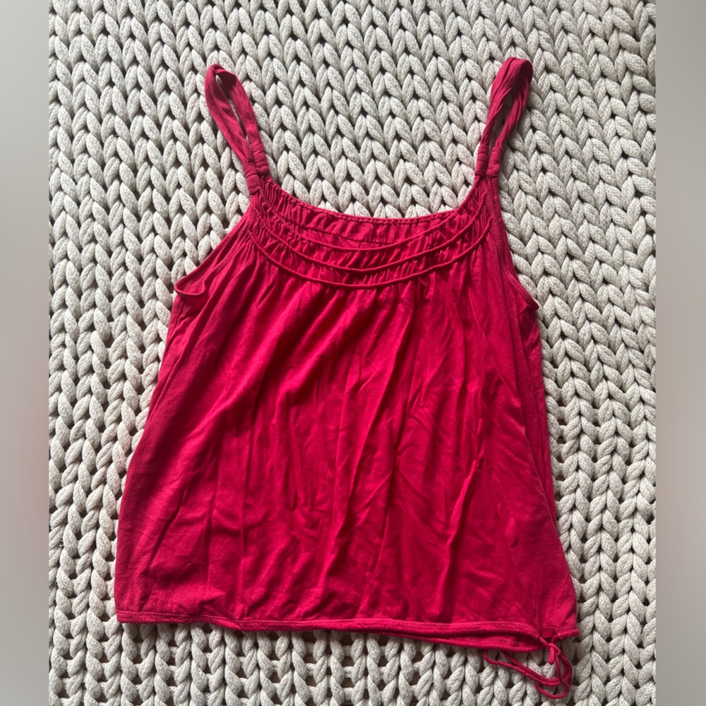 Pink American Eagle tank size large with adjustable waist tie